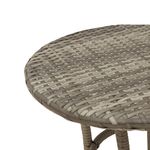 Casa si Gradina - Gradina si terasa - Mobilier exterior - Seturi mobila gradina - Set bistro de gradina cu perne, 3 piese, gri, poliratan - Infinity.ro