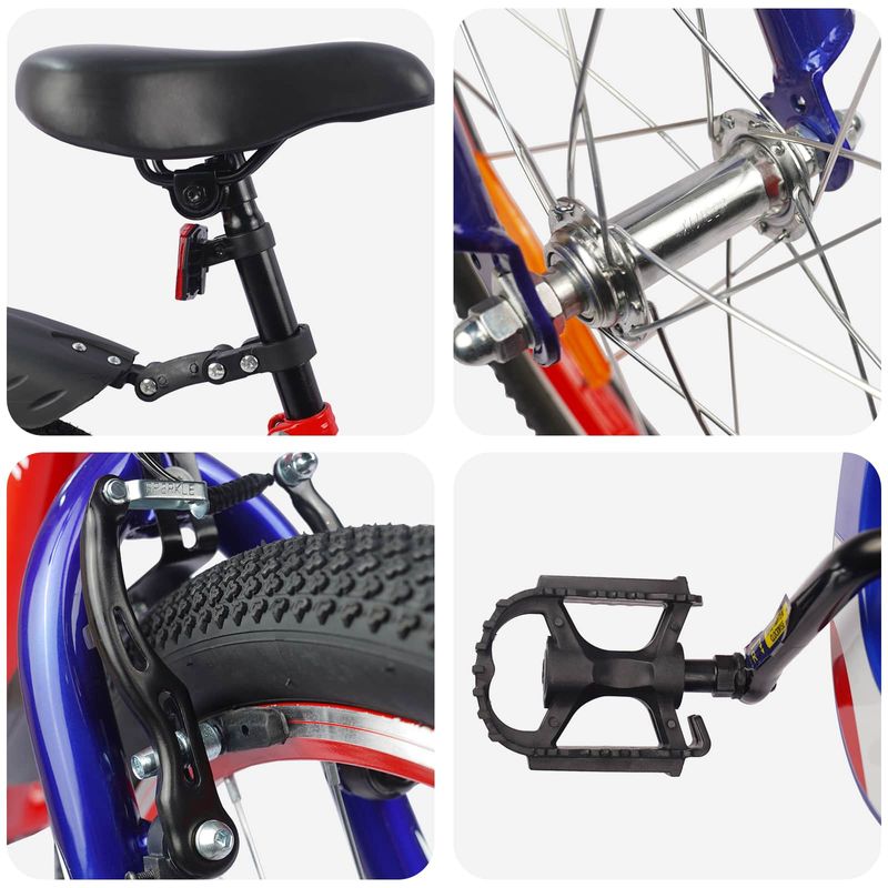 Sport si Outdoor - Ciclism - Biciclete pentru adulti - De oras - Bicicleta pentru Copii 20 Inci pentru 6-11 ani Rosu - Infinity.ro