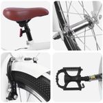 Sport si Outdoor - Ciclism - Biciclete pentru adulti - De oras - Bicicleta pentru Copii 20 Inci pentru 6-11 ani alb - Infinity.ro