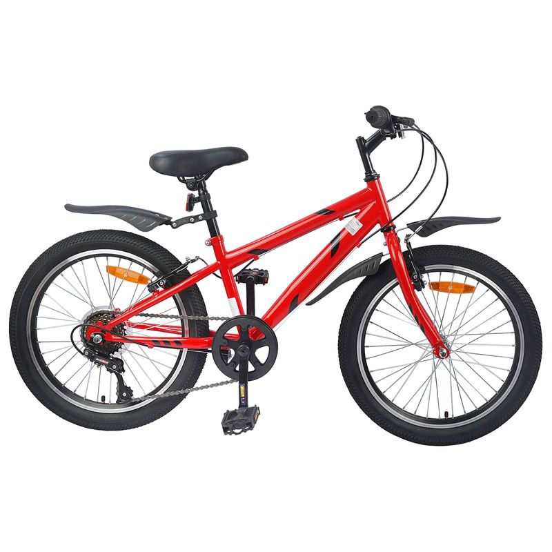 Sport si Outdoor - Ciclism - Biciclete pentru copii - Bicicleta pentru Copii 20 Inci 6-Speed pentru 6-11 ani Rosu - Infinity.ro
