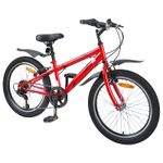 Sport si Outdoor - Ciclism - Biciclete pentru copii - Bicicleta pentru Copii 20 Inci 6-Speed pentru 6-11 ani Rosu - Infinity.ro