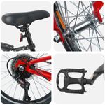Sport si Outdoor - Ciclism - Biciclete pentru copii - Bicicleta pentru Copii 20 Inci 6-Speed pentru 6-11 ani Rosu - Infinity.ro
