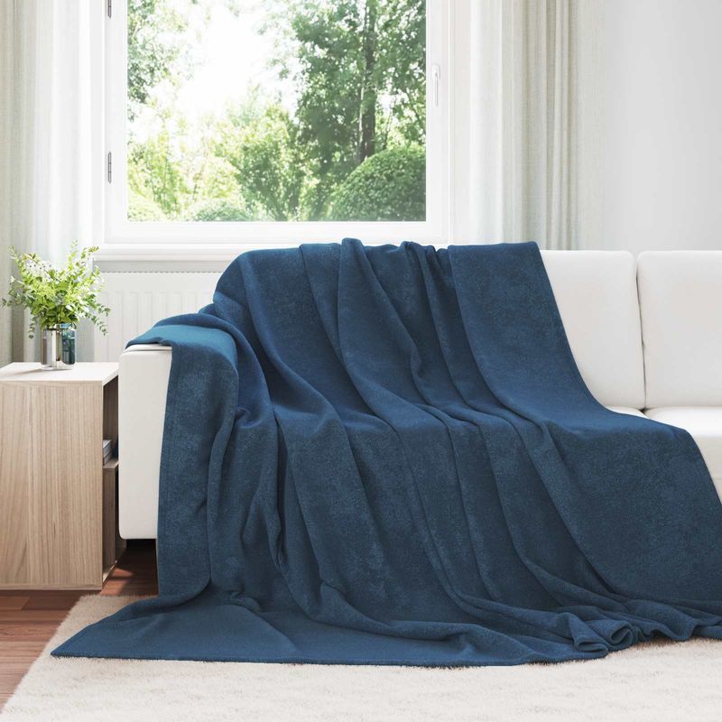 Casa si Gradina - Textile si covoare - Lenjerii de pat - Cearceafuri de pat - Paturi 6 pcs Albastru marin 240 x 270 cm Molton - Infinity.ro