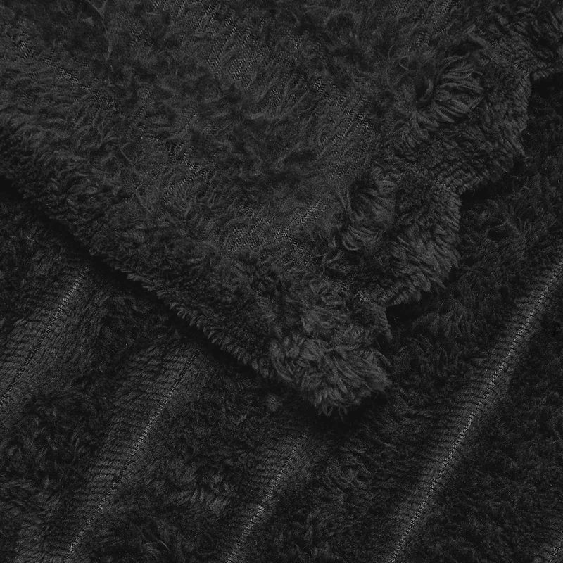 Casa si Gradina - Textile si covoare - Pături și cuverturi - Pături - Patura Negru 150 x 130 cm Molton - Infinity.ro