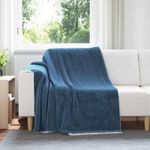 Casa si Gradina - Textile si covoare - Pături și cuverturi - Pături - Patura Albastru marin 150 x 200 cm Molton - Infinity.ro