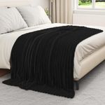 Casa si Gradina - Textile si covoare - Pături și cuverturi - Pături - Patura Negru 200 x 150 cm Molton - Infinity.ro