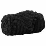 Casa si Gradina - Textile si covoare - Pături și cuverturi - Pături - Patura Negru 200 x 150 cm Molton - Infinity.ro