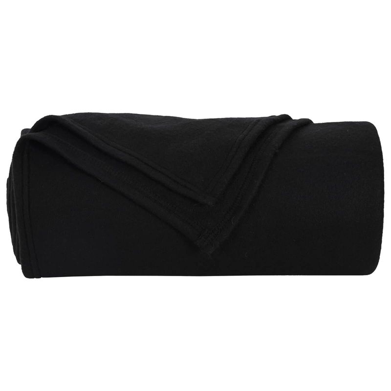 Casa si Gradina - Textile si covoare - Lenjerii de pat - Cearceafuri de pat - Paturi 24 pcs Negru 270 x 240 cm Molton - Infinity.ro