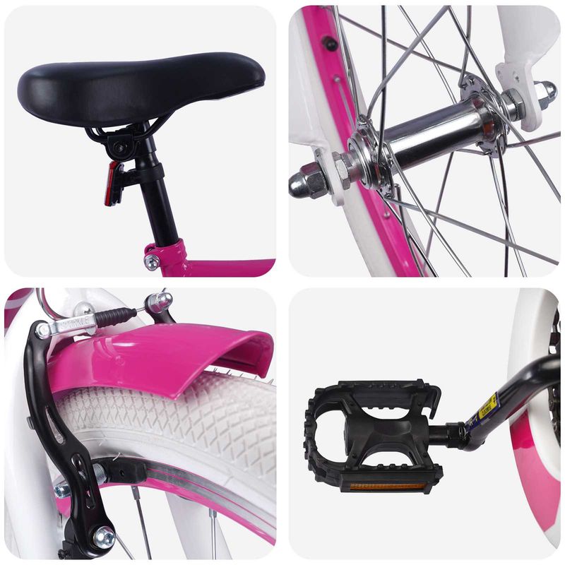 Sport si Outdoor - Ciclism - Biciclete pentru copii - Bicicleta pentru Copii 20 Inci pentru 6-11 ani Roz - Infinity.ro