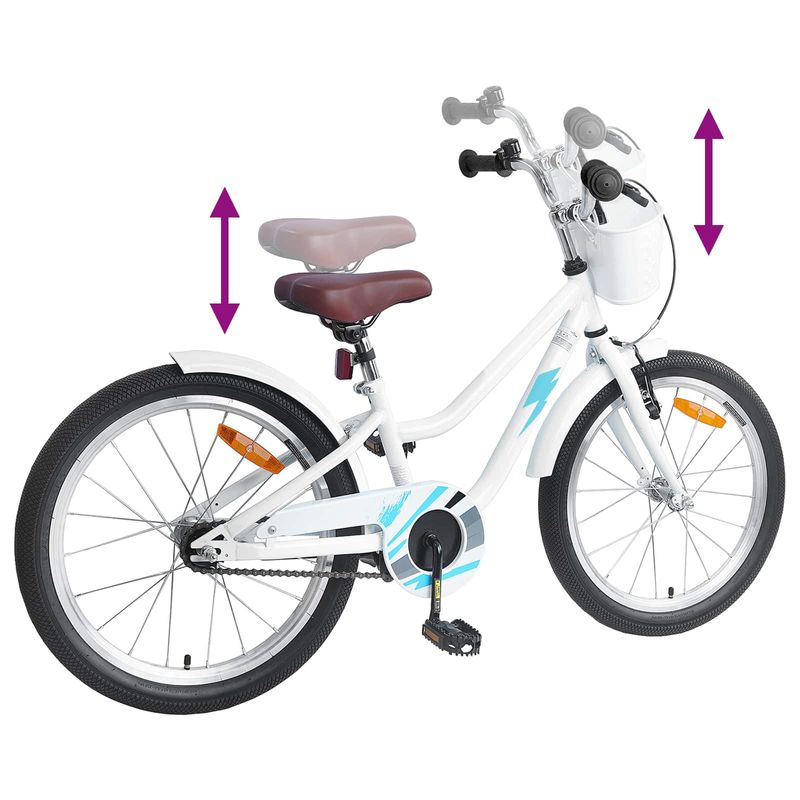 Sport si Outdoor - Ciclism - Biciclete pentru adulti - De oras - Bicicleta pentru Copii 20 Inci pentru 6-11 ani Alb - Infinity.ro
