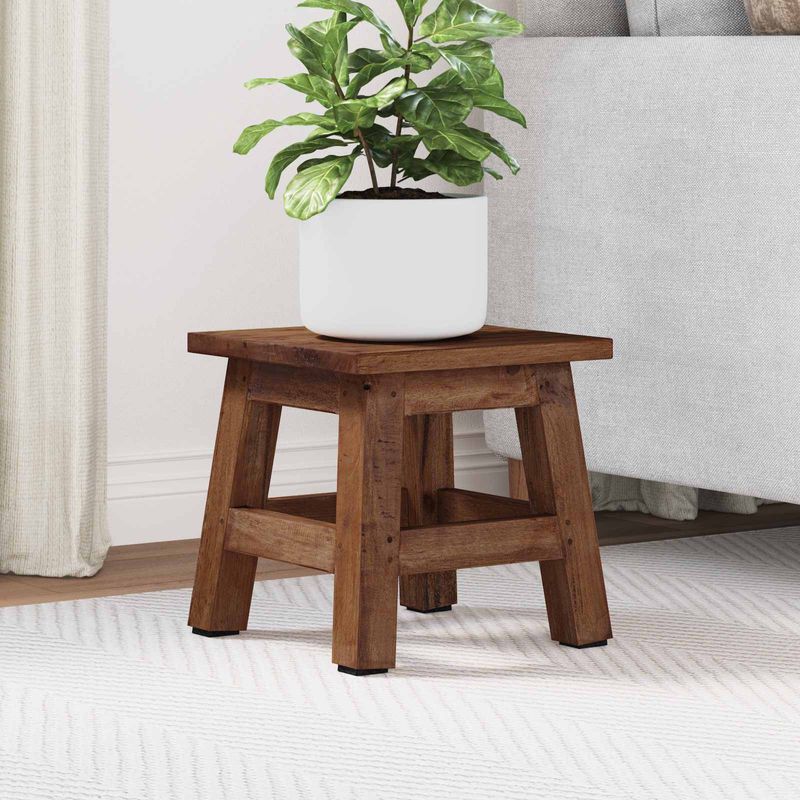 Casa si Gradina - Mobilier - Scaune si fotolii - Tabureti - Taburet natural 26 x 26 x 26 cm Lemn de mahon - Infinity.ro