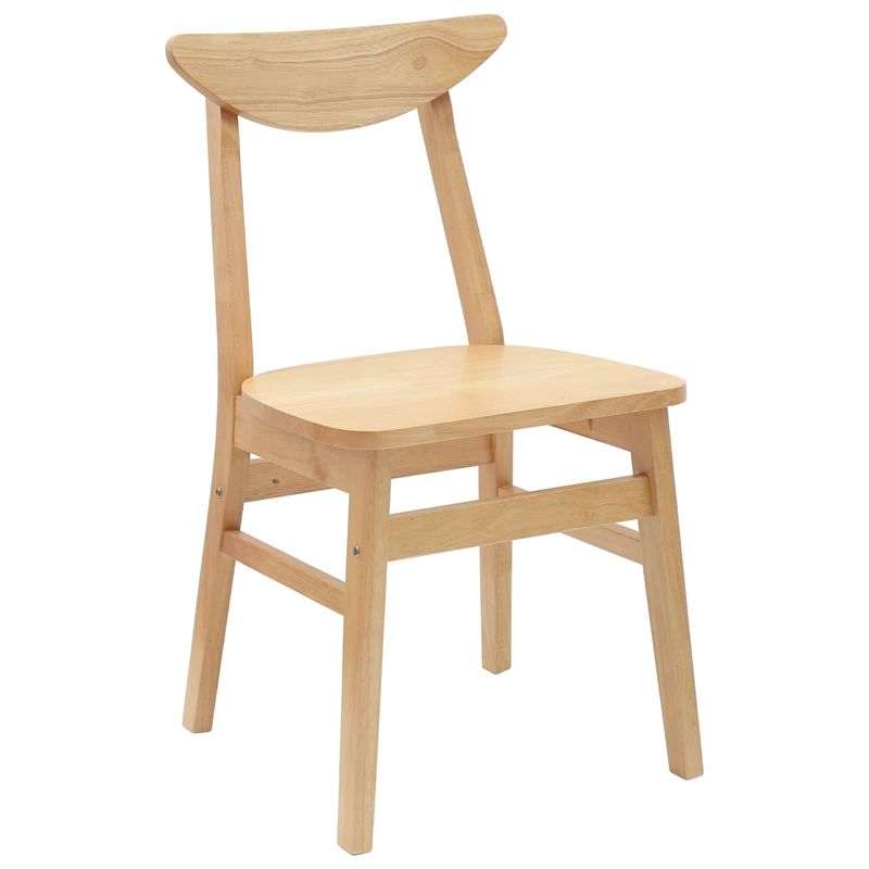 Casa si Gradina - Mobilier - Scaune si fotolii - Scaune - Scaune de dining 2 pcs natural 42 x 47.5 x 81 cm - Infinity.ro