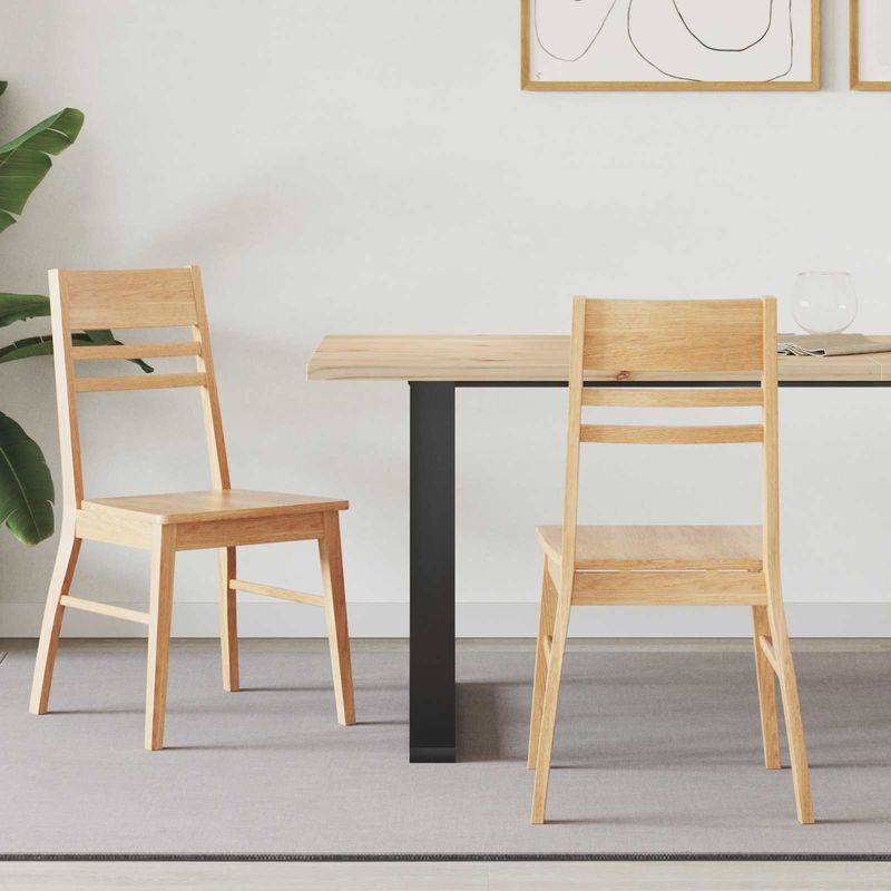 Casa si Gradina - Mobilier - Scaune si fotolii - Scaune - Scaune de dining 2 pcs natural 43 x 54 x 89 cm - Infinity.ro