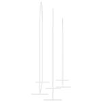 Casa si Gradina - Gradina si terasa - Decoratiuni exterior - Arcade - Arc de nunta 3 pcs Alb Otel - Infinity.ro