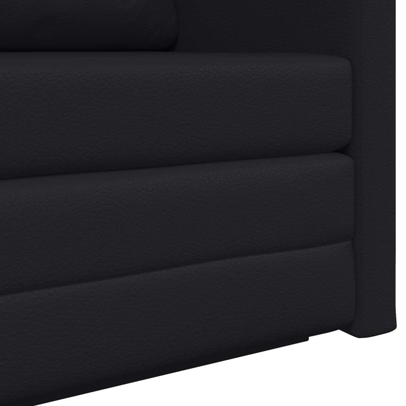 Casa si Gradina - Mobilier - Canapele si coltare - Canapele - Canapea Plianta cu Pat Negru 124 x 71 x 78 cm PVC - Infinity.ro
