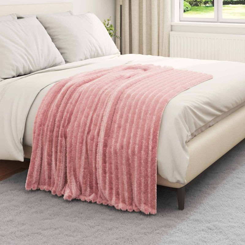 Casa si Gradina - Textile si covoare - Pături și cuverturi - Pături - Patura Roz 150 x 130 cm Molton - Infinity.ro