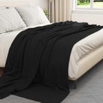 Casa si Gradina - Textile si covoare - Lenjerii de pat - Cearceafuri de pat - Paturi 6 pcs Negru 270 x 240 cm Molton - Infinity.ro