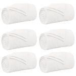 Casa si Gradina - Textile si covoare - Lenjerii de pat - Cearceafuri de pat - Paturi 6 pcs Alb 240 x 270 cm Molton - Infinity.ro