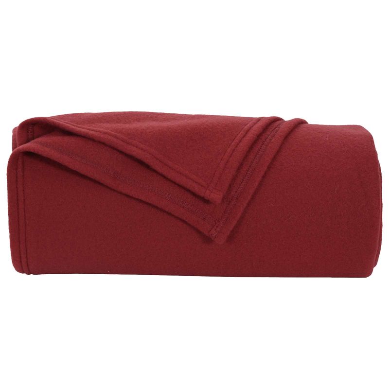Casa si Gradina - Textile si covoare - Pături și cuverturi - Pături - Patura Rosu Bordeaux 200 x 150 cm Molton - Infinity.ro