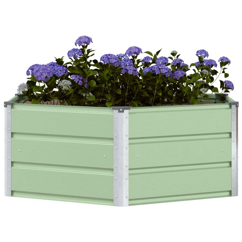 Casa si Gradina - Gradinarit si plante - Plante si ghivece - Ghivece si suporturi - Jardiniera Verde Pastel 129 x 129 x 45 cm Otel - Infinity.ro