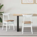 Casa si Gradina - Mobilier - Scaune si fotolii - Scaune - Scaune de dining 2 pcs Alb 42 x 47.5 x 81 cm - Infinity.ro