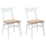 Casa si Gradina - Mobilier - Scaune si fotolii - Scaune - Scaune de dining 2 pcs Alb 42 x 47.5 x 81 cm - Infinity.ro