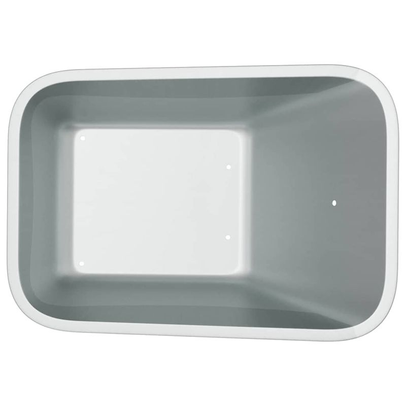 Casa si Gradina - Constructii - Utilaje constructii - Betoniere si roabe - Inlocuire tava pentru roaba Argintiu 88 x 60 x 32 cm Otel - Infinity.ro