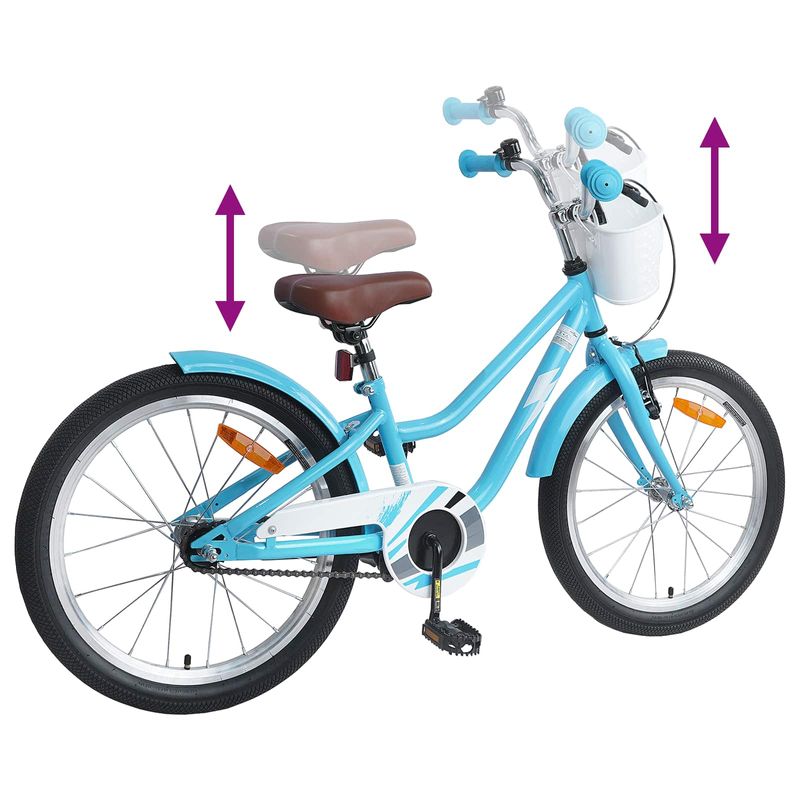 Sport si Outdoor - Ciclism - Biciclete pentru adulti - De oras - Bicicleta pentru Copii 20 Inci pentru 6-11 ani Albastru deschis - Infinity.ro