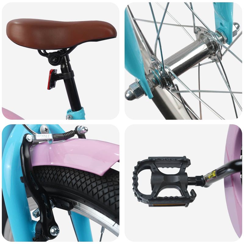 Sport si Outdoor - Ciclism - Biciclete pentru adulti - De oras - Bicicleta pentru Copii 20 Inci pentru 6-11 ani Albastru deschis - Infinity.ro