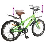 Sport si Outdoor - Ciclism - Biciclete pentru copii - Bicicleta pentru Copii 20 Inci 6-Speed pentru 6-11 ani Verde - Infinity.ro