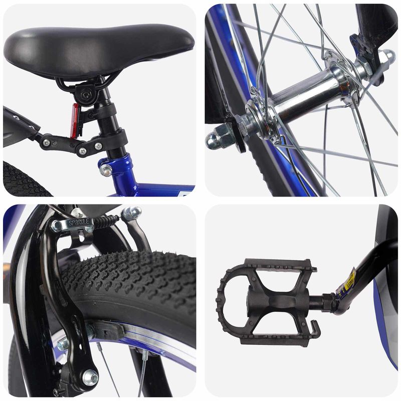 Sport si Outdoor - Ciclism - Biciclete pentru adulti - De oras - Bicicleta pentru Copii 20 Inci pentru 6-11 ani Albastru inchis - Infinity.ro