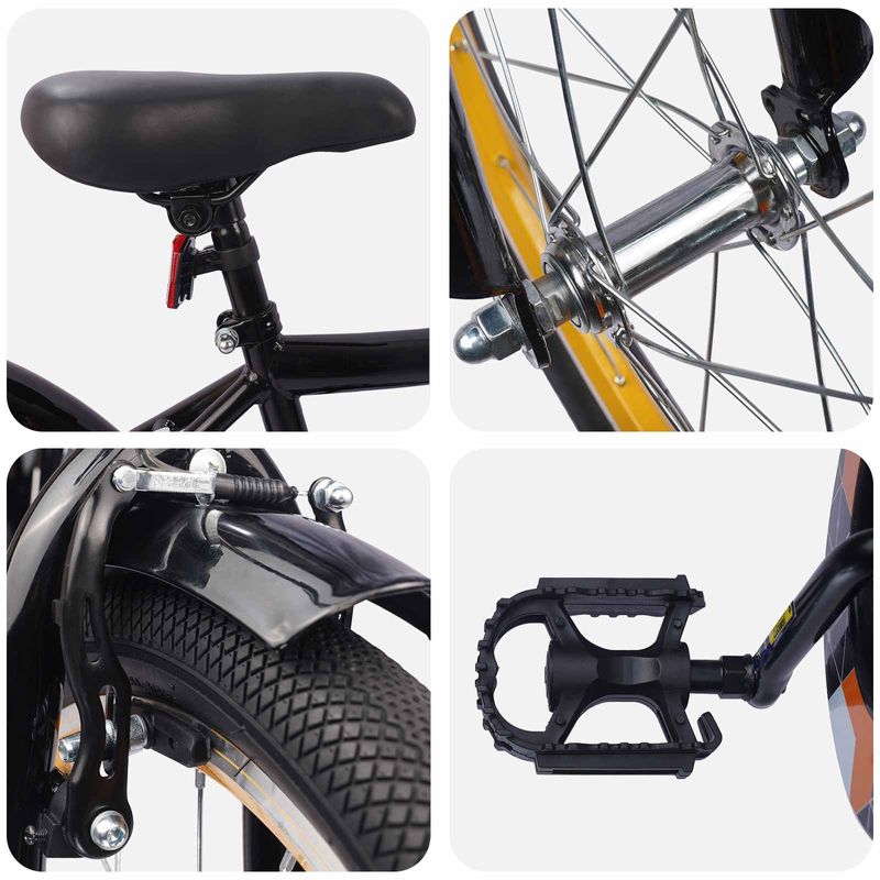 Sport si Outdoor - Ciclism - Biciclete pentru adulti - De oras - Bicicleta pentru Copii 20 Inci pentru 6-11 ani Negru - Infinity.ro