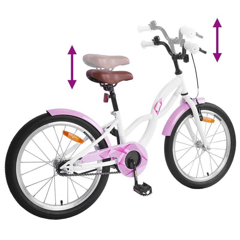 Sport si Outdoor - Ciclism - Biciclete pentru adulti - De oras - Bicicleta pentru Copii 20 Inci pentru 6-11 ani Alb - Infinity.ro