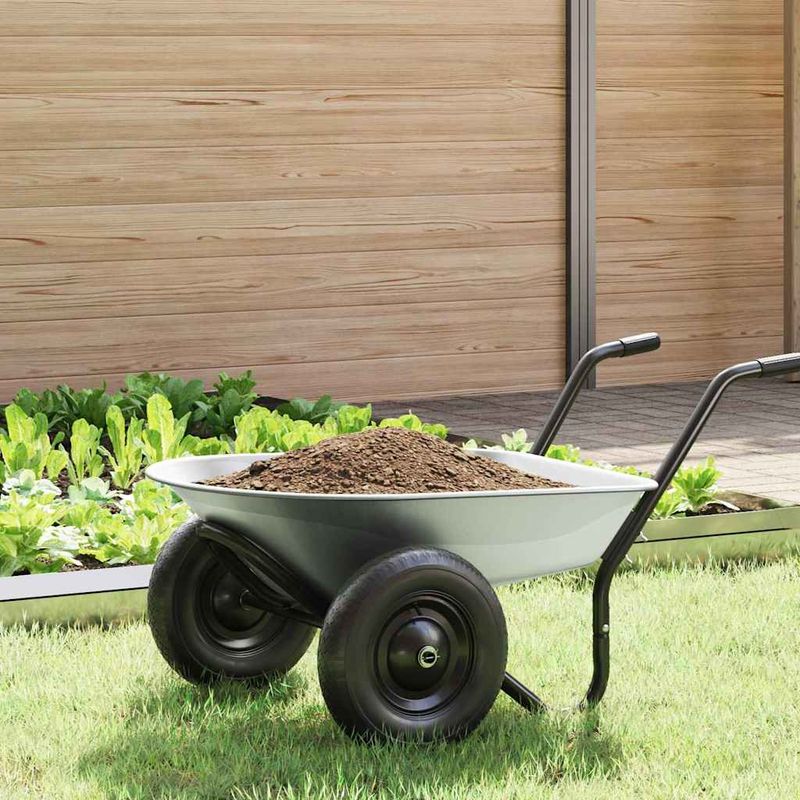 Casa si Gradina - Constructii - Utilaje constructii - Betoniere si roabe - Inlocuire tava pentru roaba Argintiu 90 x 63 x 28 cm Otel - Infinity.ro