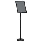 Casa si Gradina - Decoratiuni - Pereti despartitori si paravane - Panouri pentru Targuri Negru 25 x 25 x 125 cm Aluminiu - Infinity.ro