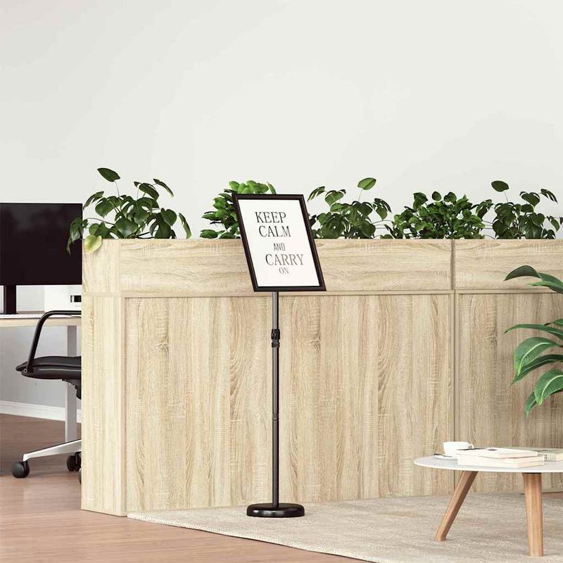 Casa si Gradina - Decoratiuni - Pereti despartitori si paravane - Panouri pentru Targuri Negru 25 x 25 x 125 cm Aluminiu - Infinity.ro