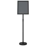 Casa si Gradina - Decoratiuni - Pereti despartitori si paravane - Panouri pentru Targuri Negru 25 x 25 x 125 cm Aluminiu - Infinity.ro