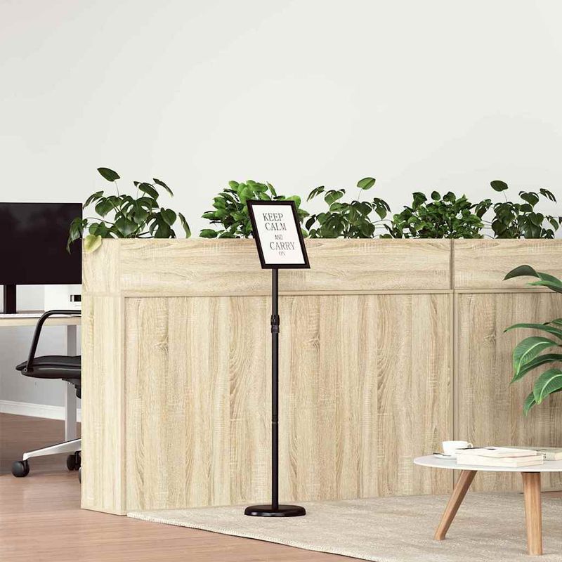 Casa si Gradina - Decoratiuni - Pereti despartitori si paravane - Panouri pentru Targuri Negru 25 x 25 x 125 cm Aluminiu - Infinity.ro