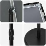 Casa si Gradina - Decoratiuni - Pereti despartitori si paravane - Panouri pentru Targuri Negru 25 x 25 x 125 cm Aluminiu - Infinity.ro