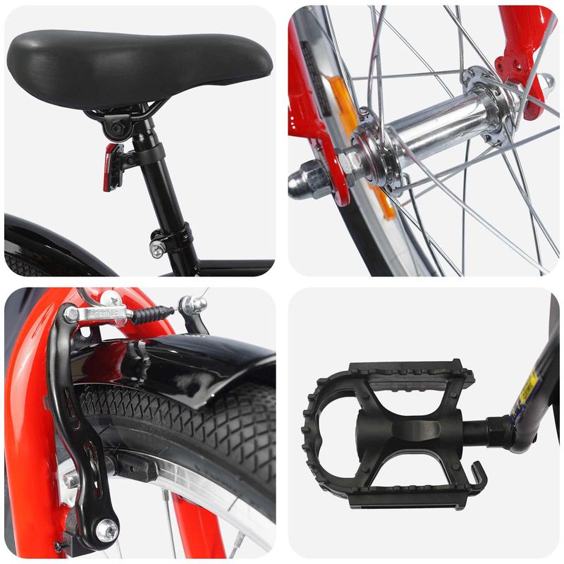 Sport si Outdoor - Ciclism - Biciclete pentru adulti - De oras - Bicicleta pentru Copii 20 Inci pentru 6-11 ani Negru - Infinity.ro