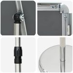 Casa si Gradina - Decoratiuni - Pereti despartitori si paravane - Panouri pentru Targuri Argintiu 25 x 25 x 125 cm Aluminiu - Infinity.ro