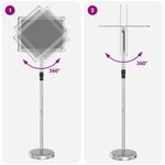 Casa si Gradina - Decoratiuni - Pereti despartitori si paravane - Panouri pentru Targuri Argintiu 25 x 25 x 125 cm Aluminiu - Infinity.ro