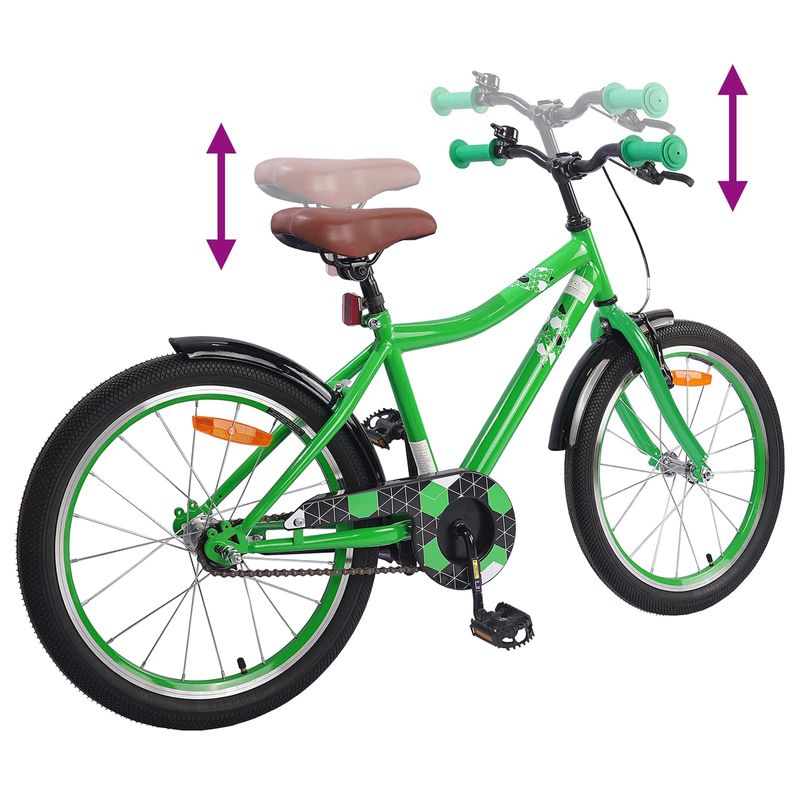 Sport si Outdoor - Ciclism - Biciclete pentru adulti - De oras - Bicicleta pentru Copii 20 Inci pentru 6-11 ani Verde - Infinity.ro