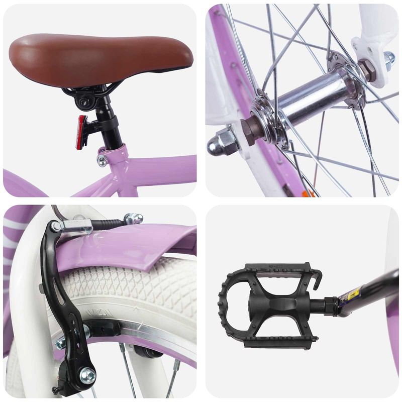 Sport si Outdoor - Ciclism - Biciclete pentru adulti - De oras - Bicicleta pentru Copii 20 Inci pentru 6-11 ani Violet - Infinity.ro