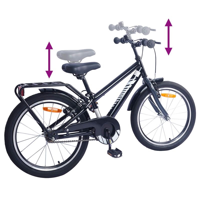 Sport si Outdoor - Ciclism - Biciclete pentru copii - Bicicleta pentru Copii 20 Inci pentru 6-11 ani Negru - Infinity.ro