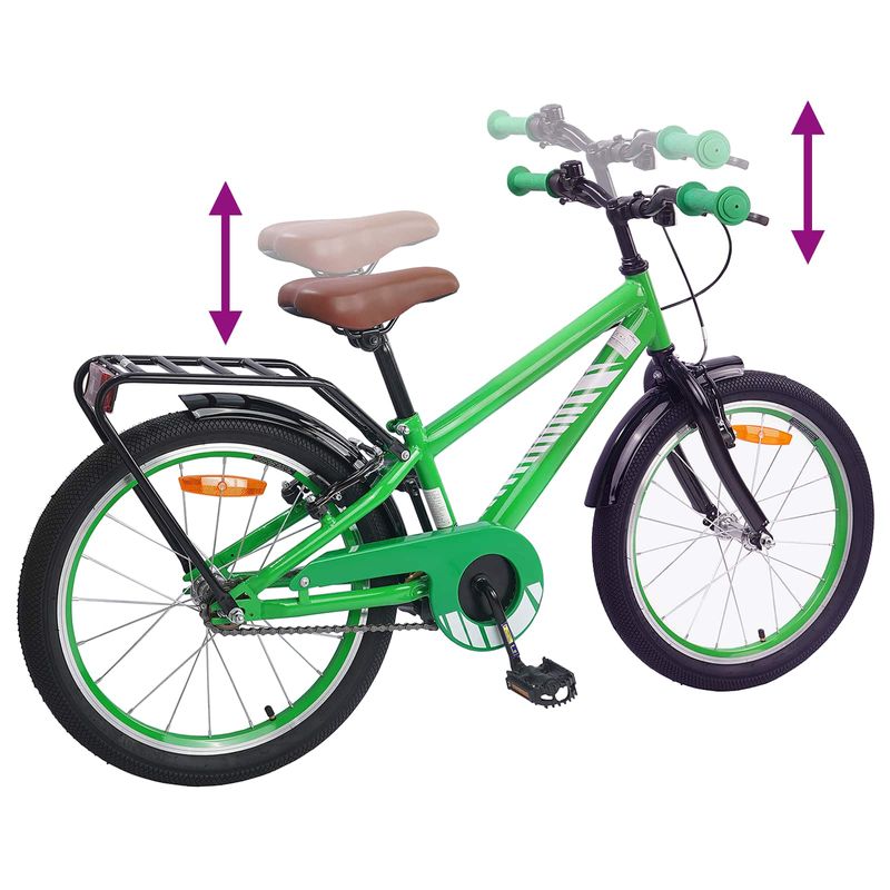Sport si Outdoor - Ciclism - Biciclete pentru copii - Bicicleta pentru Copii 20 Inci pentru 6-11 ani Verde - Infinity.ro