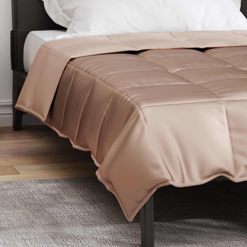 Casa si Gradina - Textile si covoare - Perne si pilote - Pilote - Pilota de vara Auriu 200 x 155 cm Satin si Microfibra - Infinity.ro