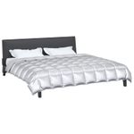Casa si Gradina - Textile si covoare - Perne si pilote - Pilote - Duvet de iarna Argintiu 200 x 200 cm Satin si Microfibra - Infinity.ro