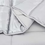 Casa si Gradina - Textile si covoare - Perne si pilote - Pilote - Duvet de iarna Argintiu 200 x 200 cm Satin si Microfibra - Infinity.ro