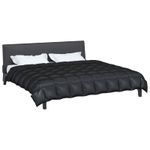 Casa si Gradina - Textile si covoare - Perne si pilote - Pilote - Duvet de iarna Negru 240 x 260 cm Satin si Microfibra - Infinity.ro